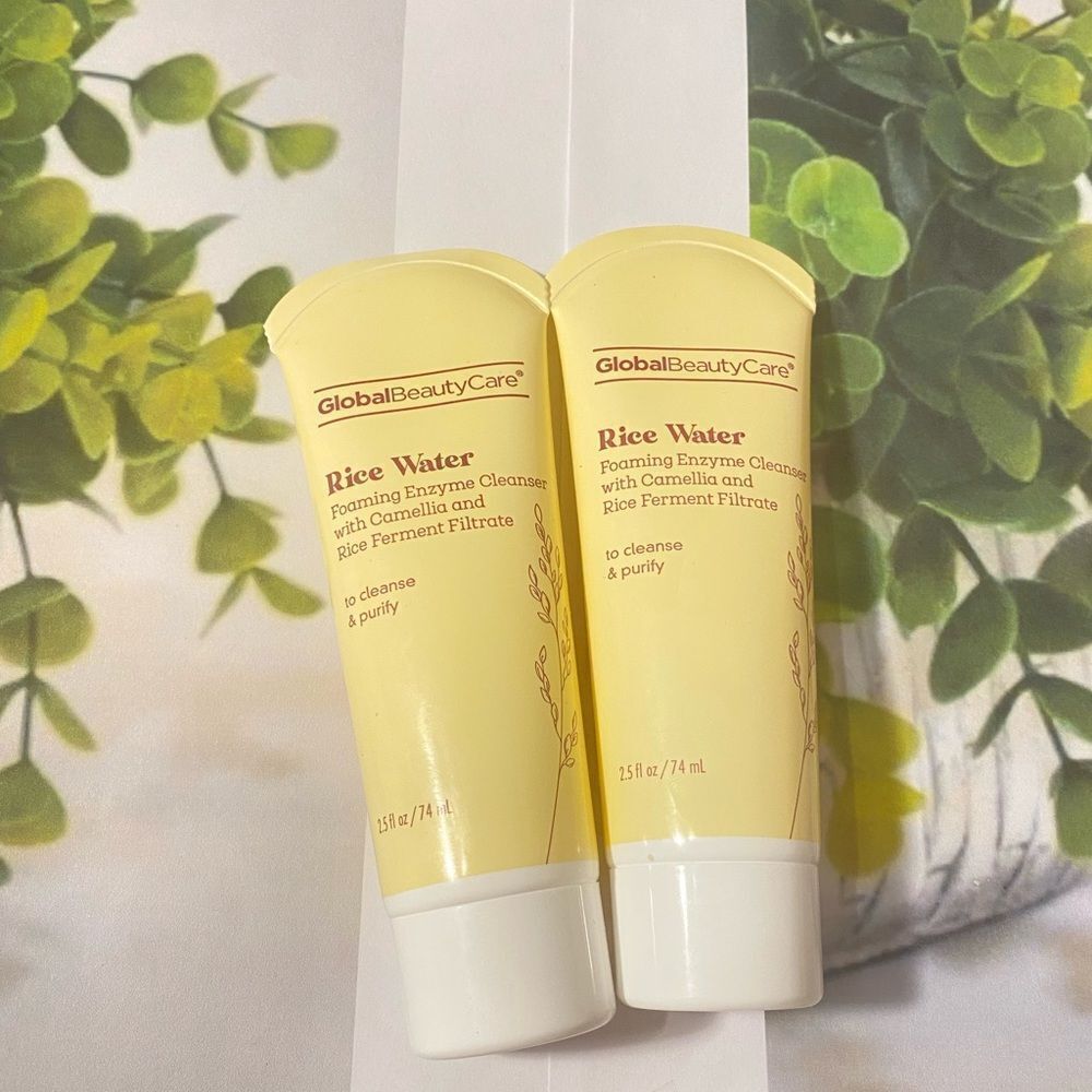 🛍️ Global beauty care Rice water Foaming Enzyme 
Cleanser 2.5 FL OZ /74 mL 💥